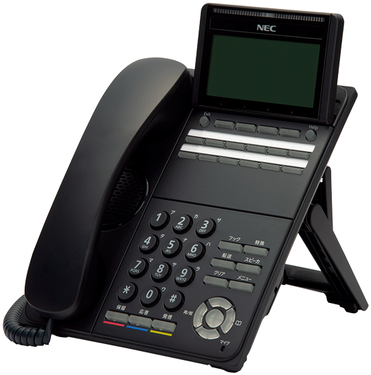 12ボタン・多機能電話機 NEC AspireWX DT500(ブラック)