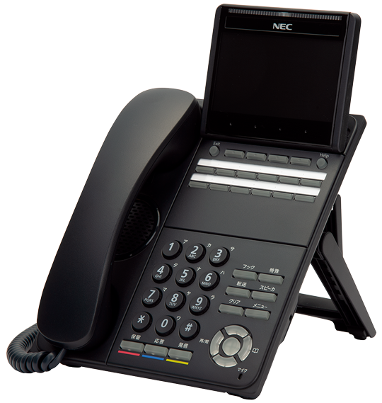 12ボタン・IP多機能電話機 NEC AspireWX DT900(ブラック)のリースと