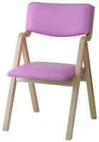 折り畳み式木製チェア　KOI-11-Pink