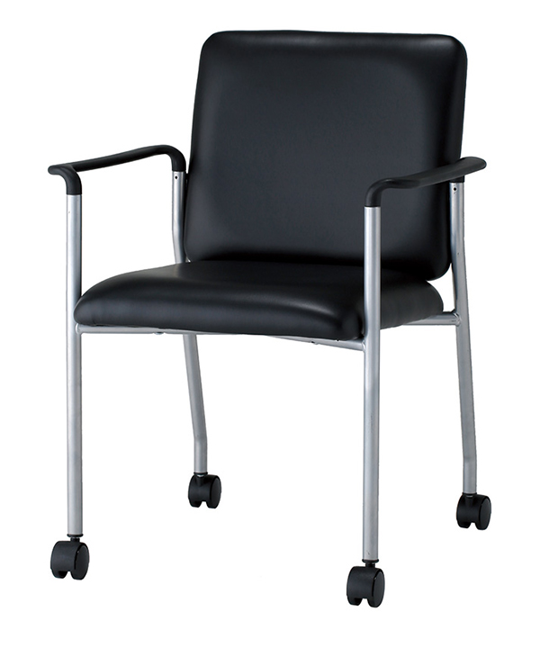ミーティングチェア BAS-P420A-PVC-Black