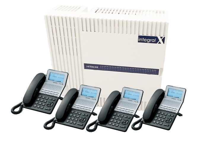 日立 12ボタン・多機能電話機４台セット integralX ET-12Xi-SDW/B