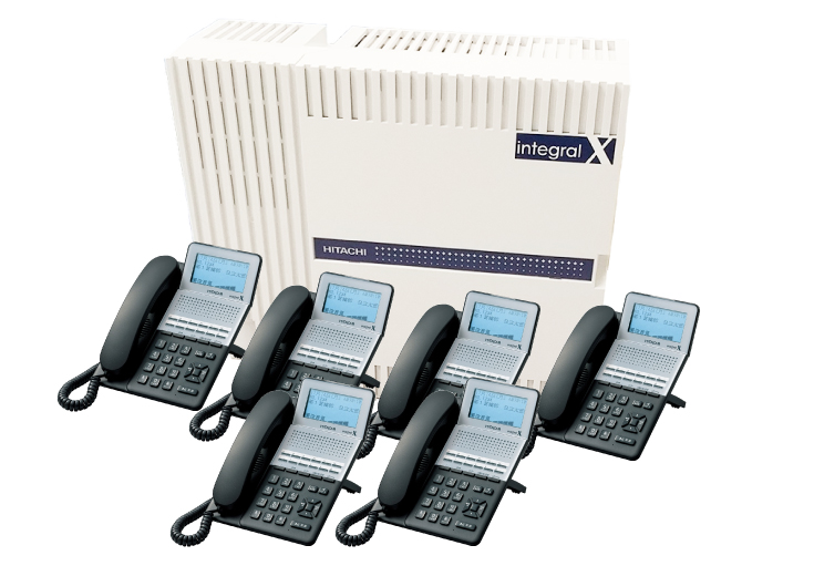 日立 12ボタン・多機能電話機６台セット integralX ET-12Xi-SDW/B