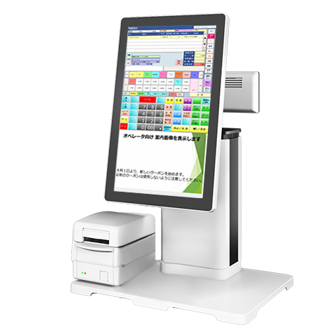 美容室のPOSレジ TwinPos9700Ti white